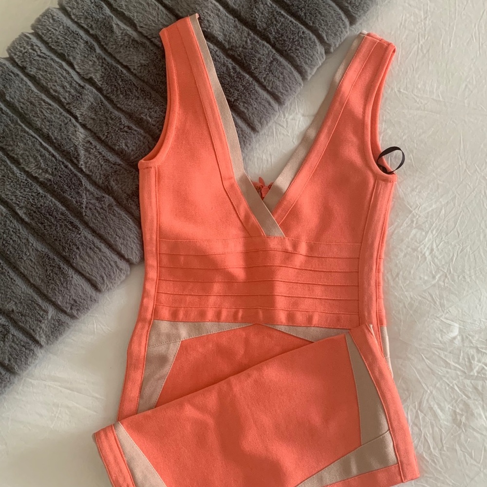 Bebe coral dress